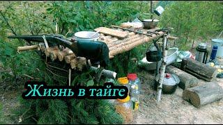 ЖИВЕМ В ТАЙГЕ / КОПТИМ И ЛОВИМ РЫБУ/ Все серии подряд Сезон 2017 г. #1/2. bushcraft