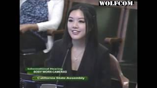 WOLFCOM CEO Tiffany Wang at the California State Assembly about Body Cameras