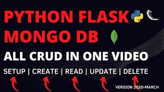 Python Flask MongoDB - Complete CRUD in one video