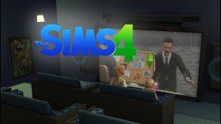 Домашний кинотеатр в Sims 4. Home theater in Sims 4.