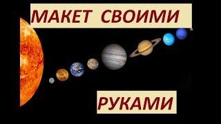 СОЛНЕЧНАЯ СИСТЕМА ИЗ ПЛАСТИЛИНА,МАКЕТ.