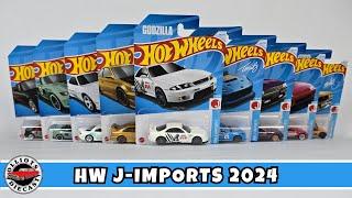 Hot Wheels J-Imports 2024 - The Complete Set Including the Godzilla Nissan Skyline GT-R