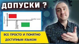 Допуски размеров на чертеже  Поле допуска  Расположение допуска на схеме