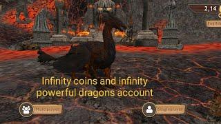 Dragon sim Hack infinity coins and infinity powerful dragons hack account gameplay + giveaway