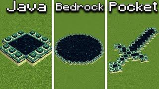 Java vs Bedrock vs Pocket