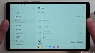 Samsung Galaxy Tab A9: How to transfer data from internal storage to micro SD card?