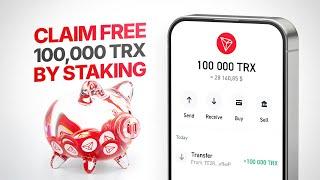 How to Earn 100,000 TRX with Staking | Fast & Easy TRON Passive Income Strategy 