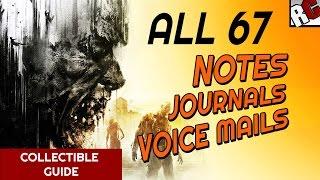 Dying Light - All Text Collectibles - Notes, Battle Journals and Voice Mail Locations