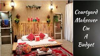 Courtyard Makeover On A Budget ||  Courtyard Decorating Ideas