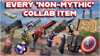 Ranking EVERY *non-mythic* COLLAB ITEM in FORTNITE HISTORY from WORST to BEST