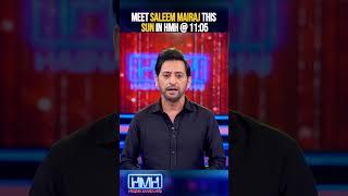 Meet Saleem Mairaj in Hasna Mana Hai with Tabish Hashmi this Sunday @11:05pm only on Geo News