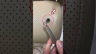 Burnt Car Seat Repair Hack #shortsvideo