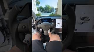 PimpMyEV Fully Custom Scissor Steering Wheel for my Tesla Model 3  #hapathunder #shorts