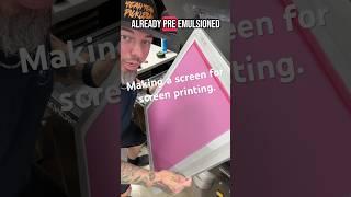 Do you know how to make a screen for Screen Printing? #screenprinting #tips ￼
