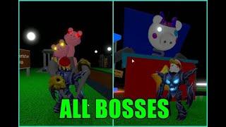 ROBLOX PIGGY ALL BOSSES JUMPSCARES 2020 BOSS CHARACTER