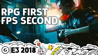 Cyberpunk 2077 Story, Open World, And First-Person Gameplay Details | E3 2018