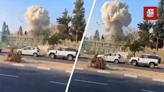 Terrifying moment Iranian missile hits Israeli hospital, dozens Injured