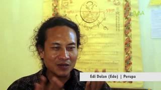 Dokumentasi IVAA : DALUANG EMAS - Edi Dolan (Edo) : Pameran Tunggal Seni Rupa Sastra