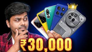 Top 5 Best Smartphones Under ₹30,000  Camera , Gaming , All-Rounder