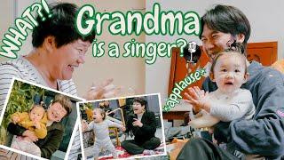 FUN DAY with cool Korean Grandparents   | FIRST STEPS   and many new words (Aisha Ba)