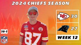 Week 12 | Chiefs Fan REACTS to 30-27 WIN vs. Panthers | 2024 NFL Season