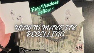 How To Make Your First $1000 RESELLING Fast