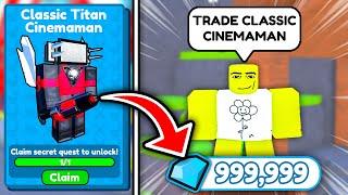  CLASSIC EVENT!!!  I GOT CLASSIC TITAN CINEMAMAN AND SOLD FOR 1M GEMS  - Toilet Tower Defense