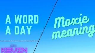 Meaning for moxie | New word | Kevin Bros Channel