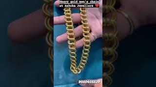 Haevay gold men's chain at Ashoka jewellers ️ for more details contact 9050405529#gold #jewellery