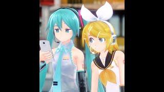 [MMD] Rin and Miku should kiss tbh