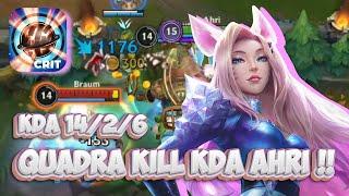 QUADRA KILL !! K/DA All Out Ahri Gameplay // Wild Rift (Build + Runes)