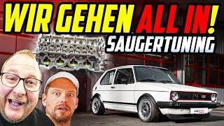 Oldschool SAUGER TUNING! - Golf 1 GTI 2.0 16V Weber - Björn Pieper muss AUSHELFEN!