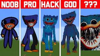 NOOB VS PRO VS HACKER Minecraft Pixel artHuggyWuggy