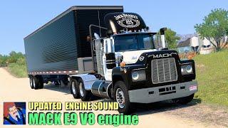 MACK E9 V8 Engine Sound UPDATED (by Kapitan Kriechbaum) American Truck Simulator (1440p60fps)