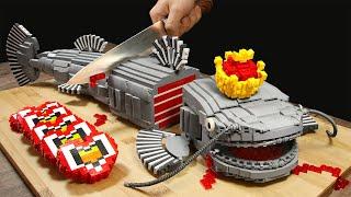 Best of Lego RARE KING FISH Caught & Cutting Skills | Stop Motion Cooking ASMR