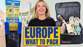 How to Pack for Europe in JUST a Carry-on (2 weeks)