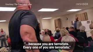 Anti-Muslim ranters ganged up on a Muslim man at a town hall meeting