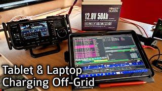 Off Grid Ham Radio Tablet Laptop Computer charging how to