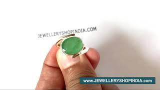 Emerald Ring | Panna Ring | www.jewelleryshopindia.com