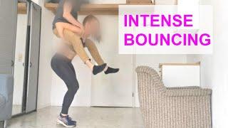 Lift Carry: Intense bouncing piggyback (Vanessa 20)