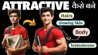 ATTRACTIVE KAISE BANE | हैंडसम कैसे बने | looks maxxing | Healthy zone