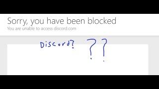 discord Sorry, you have been blocked You are unable to access discord.com what happened???