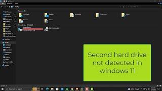 Second hard drive not detected / Windows 10 / FixITKalia