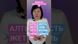 Цифры на казахском от 1 до 10 #shorts