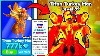 NEW TTD 2.0 UPDATE!TITAN TURKEY Man| Toilet Tower Defense