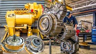 Rebuilding Caterpillar 966D Dozer Transmission Due to Slow to Engage || Restoration Transmission