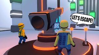 MINIONS ESCAPING SECRET LAB in HUMAN FALL FLAT