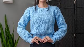 How to Crochet: Star Stitch Sweater | Pattern & Tutorial DIY