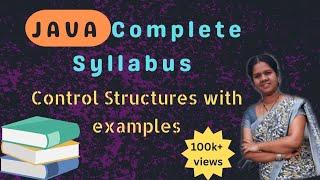 Control structures or control statements in java|| 13 || JAVA COURSE in telugu