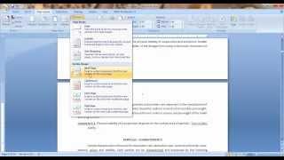 HOW TO INSERT PAGE NUMBERING IN SPECIFIC PAGE MS Office 2007